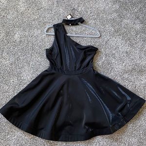 BRAND NEW, UNWORN, and WITH TAG Black Dress with Choker